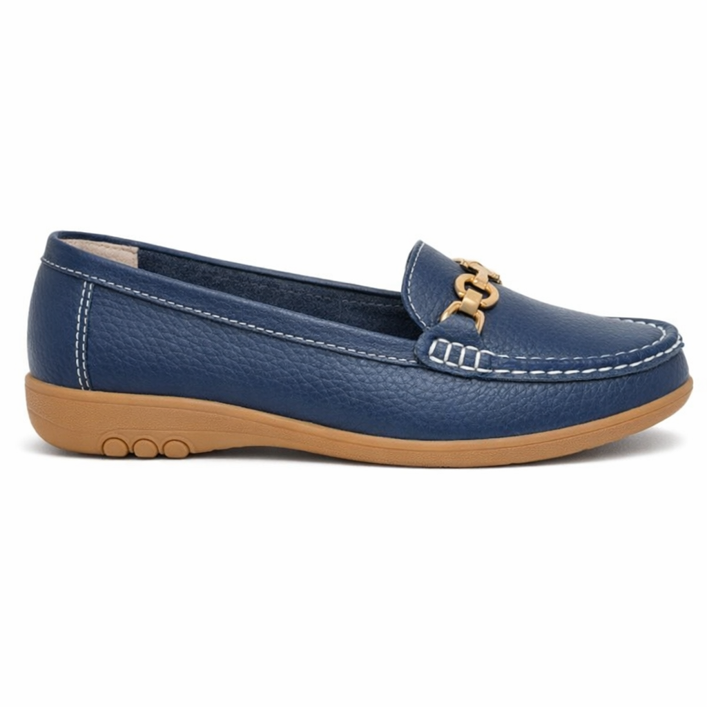 Ladies Loafers Navy Blue