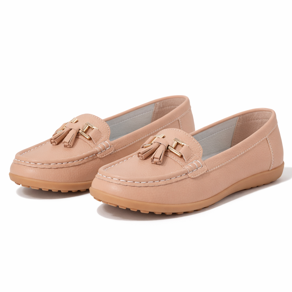 Ladies Loafers Beige