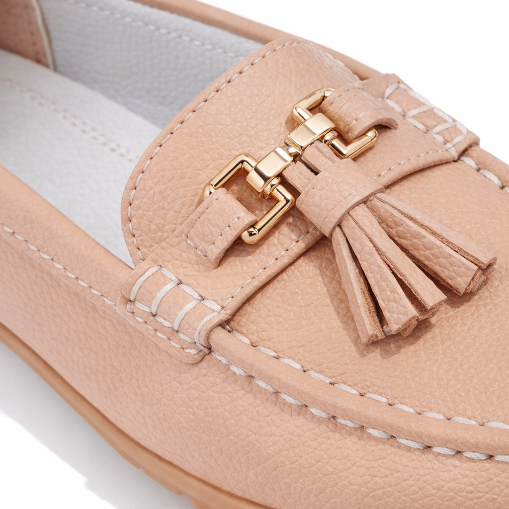 Ladies Loafers Beige