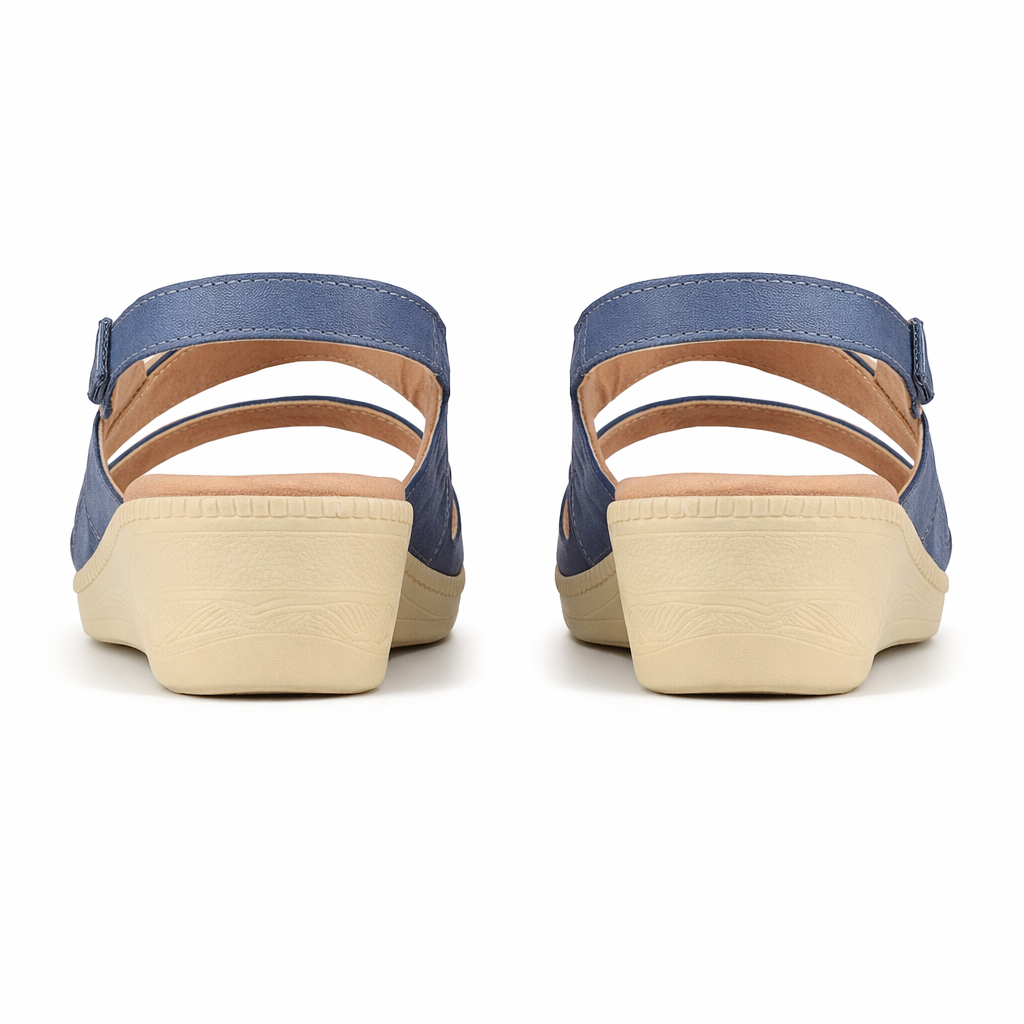 Boulevard L827 Womens Slingback Sandals Blue