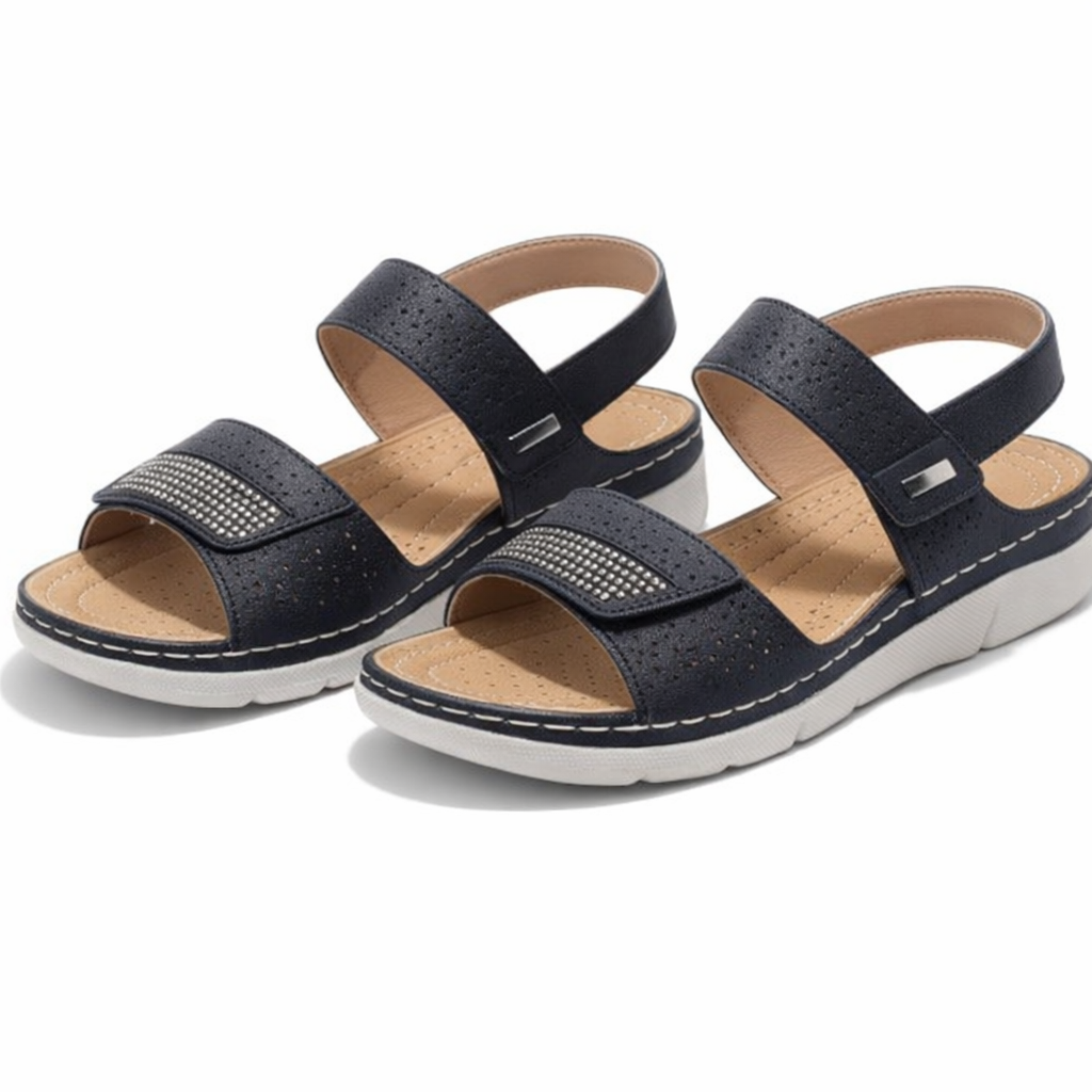 Boulevard L844 Womens Slingback Sandals Black