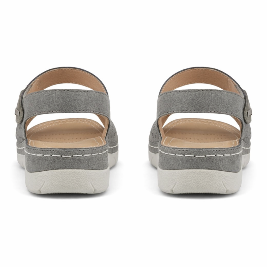 Boulevard L844 Womens Slingback Sandals Pewter