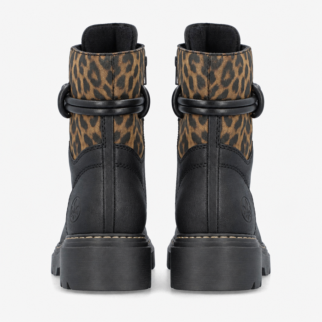 Rieker 76724 Womens Ankle Boots Black/Brown