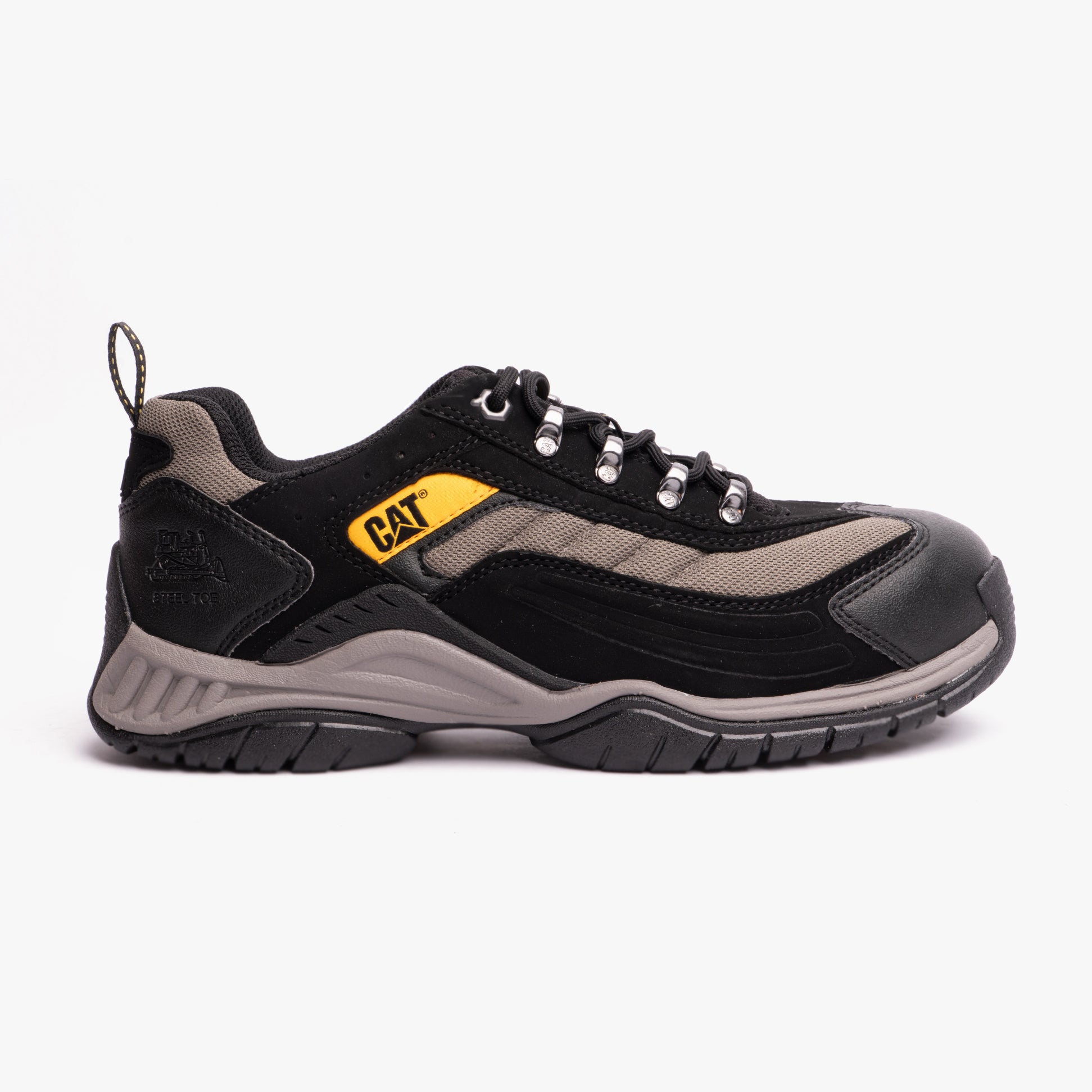 CAT MOOR Unisex Safety Trainers Black