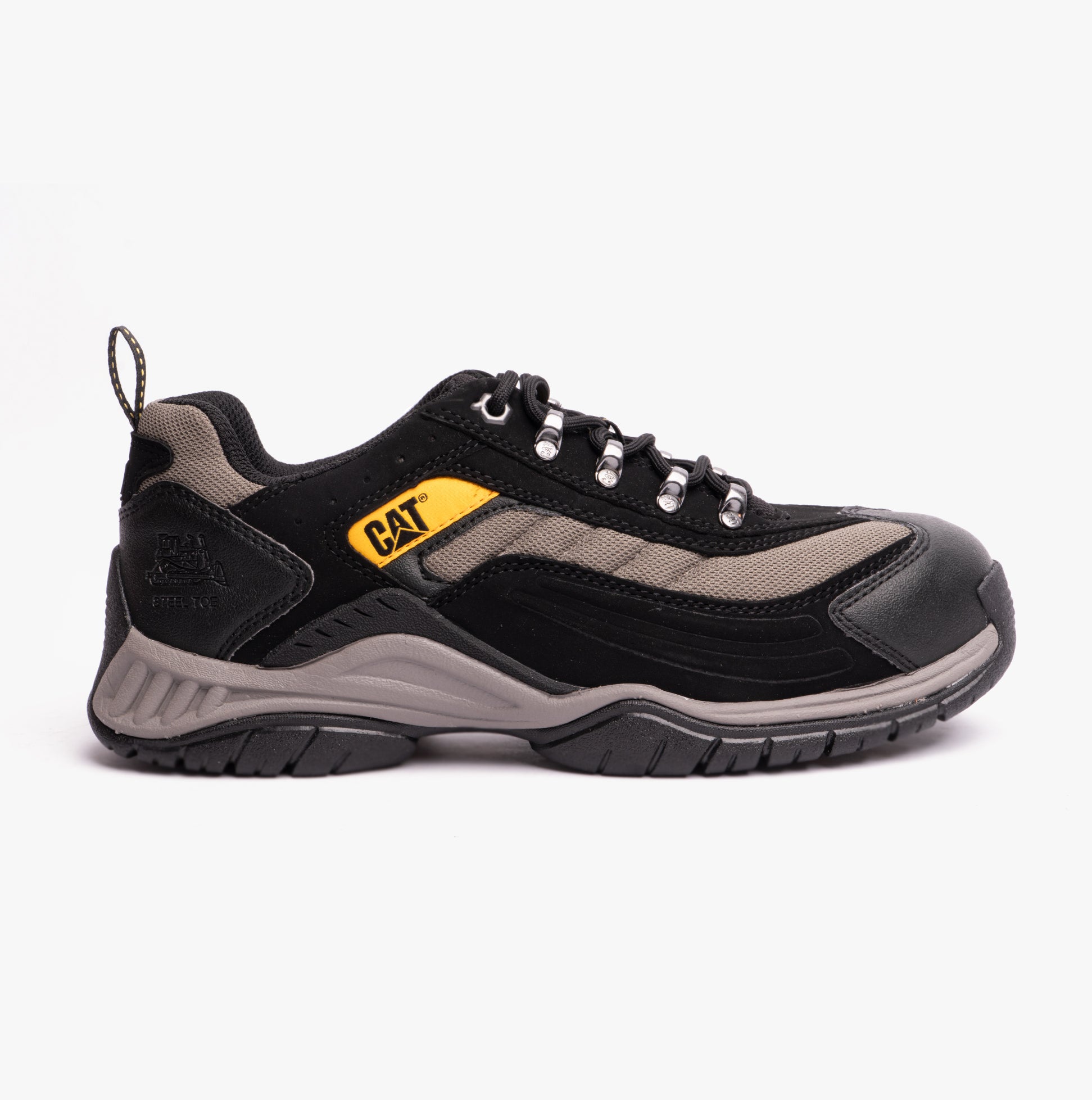 CAT MOOR Unisex Safety Trainers Black