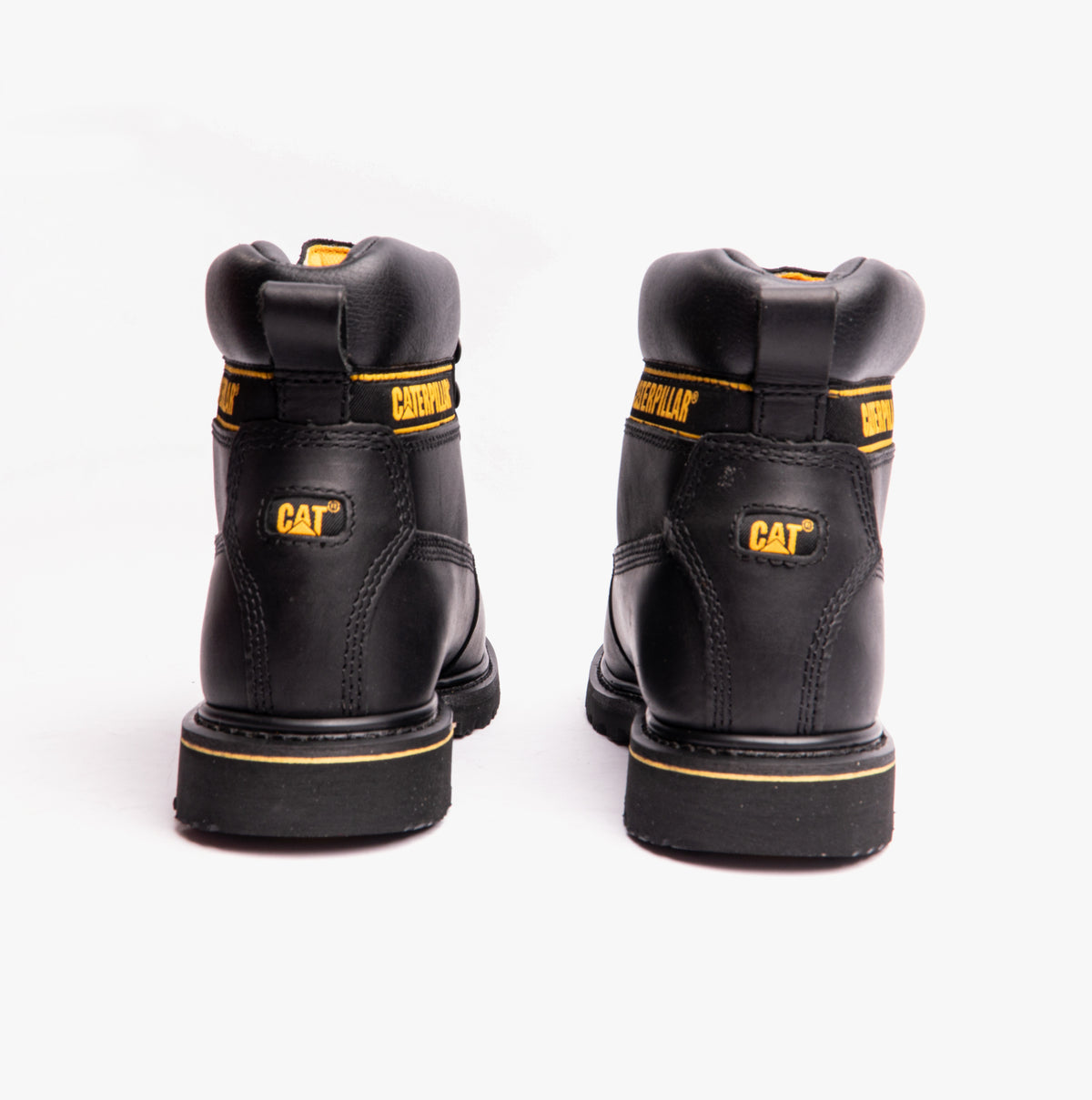 CAT HOLTON SB Mens Leather Safety Boots Black