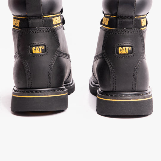 CAT HOLTON S3 Mens Leather Safety Boots Black
