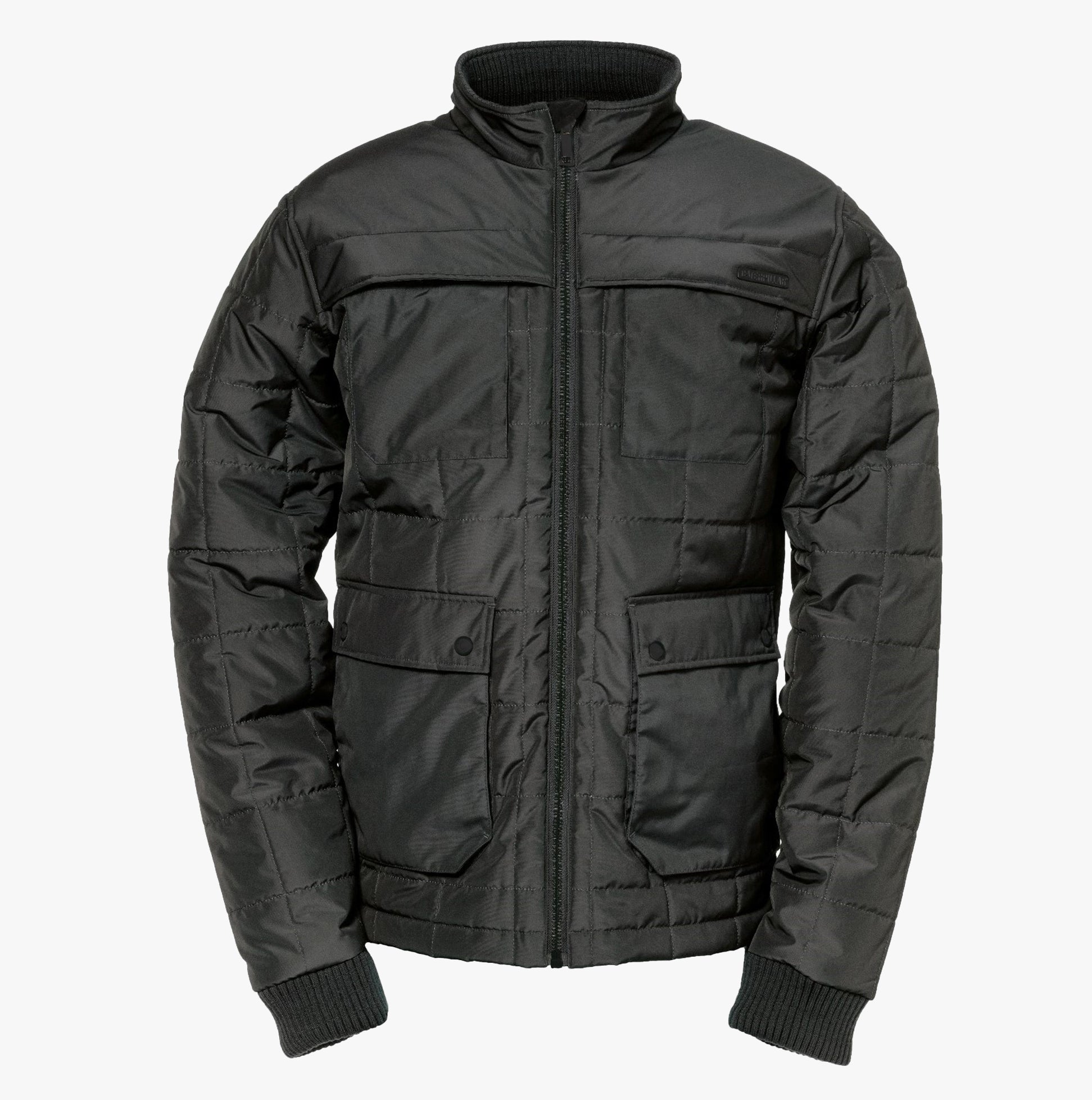 CAT TERRAIN Mens Polyester Full Zip Jacket Black