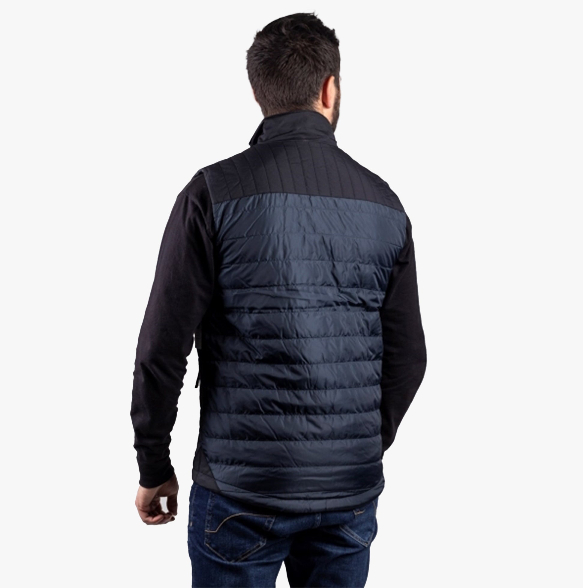 CAT SQUALL Mens Polyester Vest Body Warmer Dark Blue
