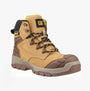 CAT STRIVER XL 6 Mens Hiker Safety Boots Honey side view, featuring leather upper and rubber sole, lace-up design.