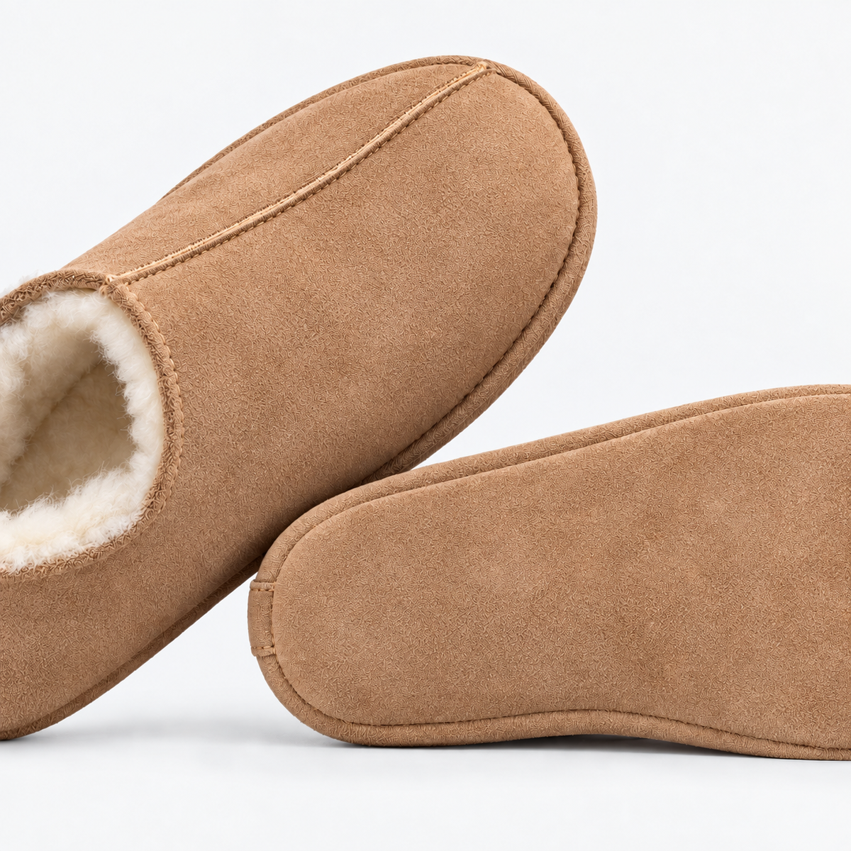 HOS Sheepskin PIXIE Womens Full Slippers Chestnut