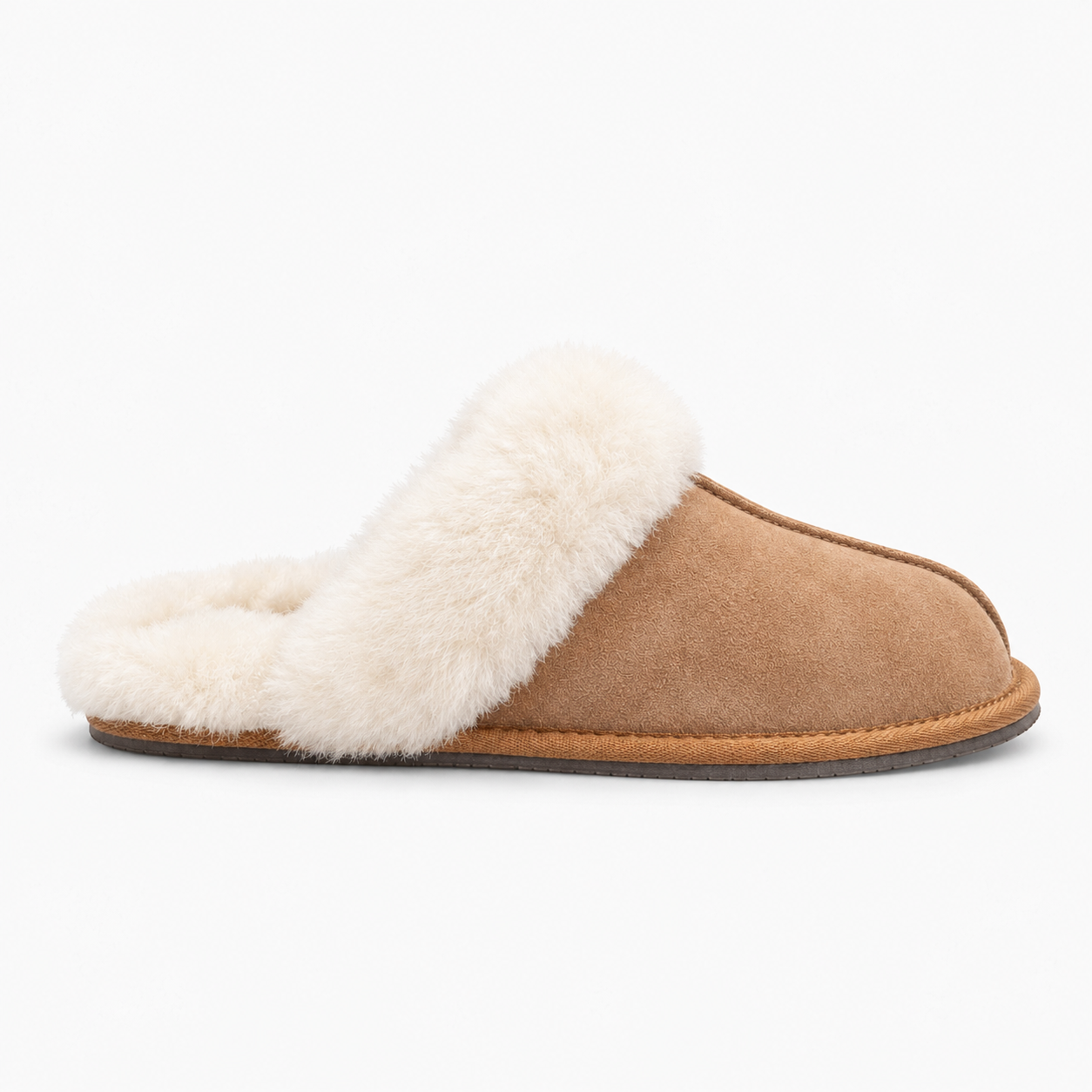 HOS Sheepskin AYLA Womens Mules Chestnut