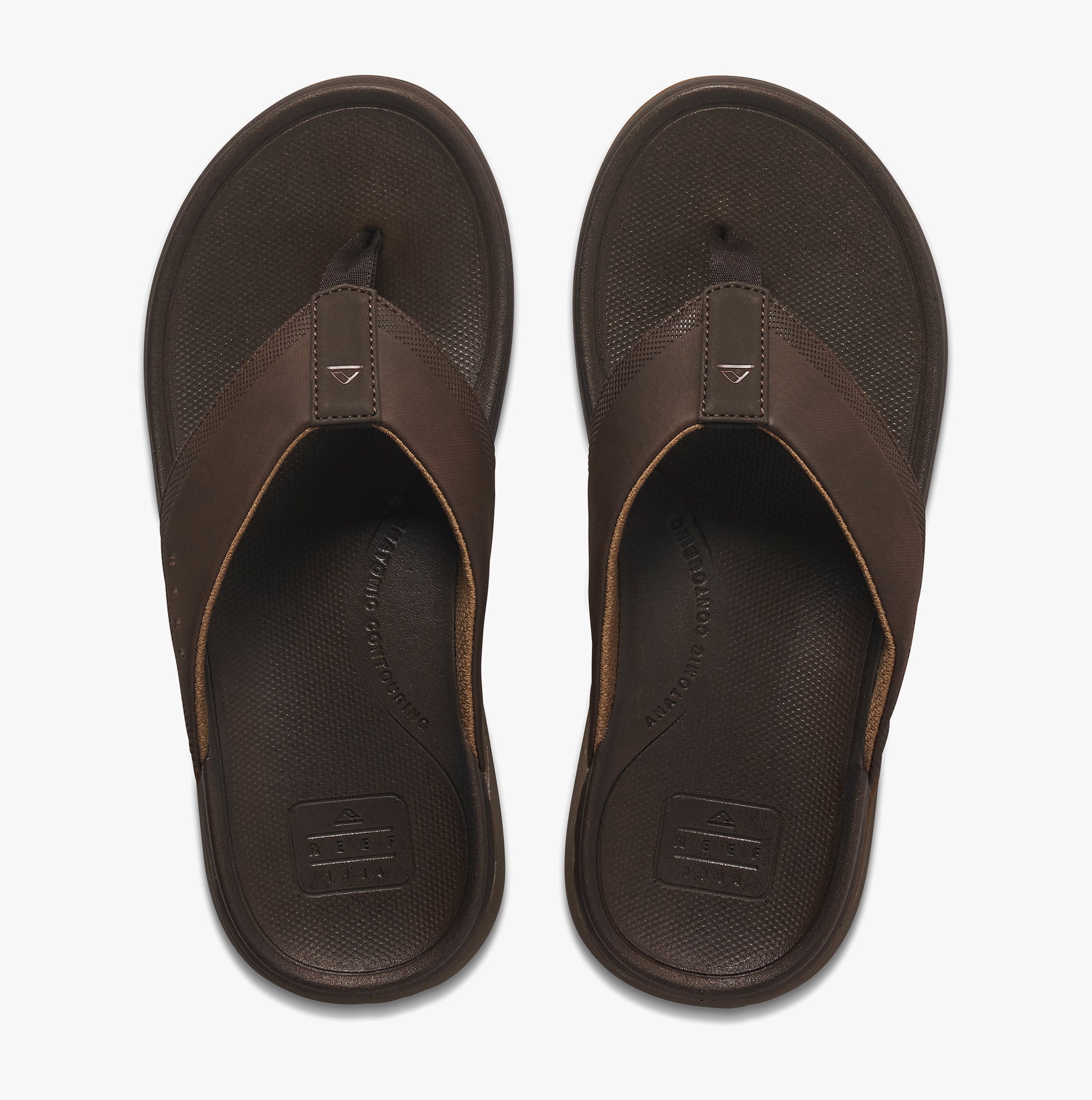 Reef CUSHION NORTE Mens Toe-Post Sandals Dark Brown