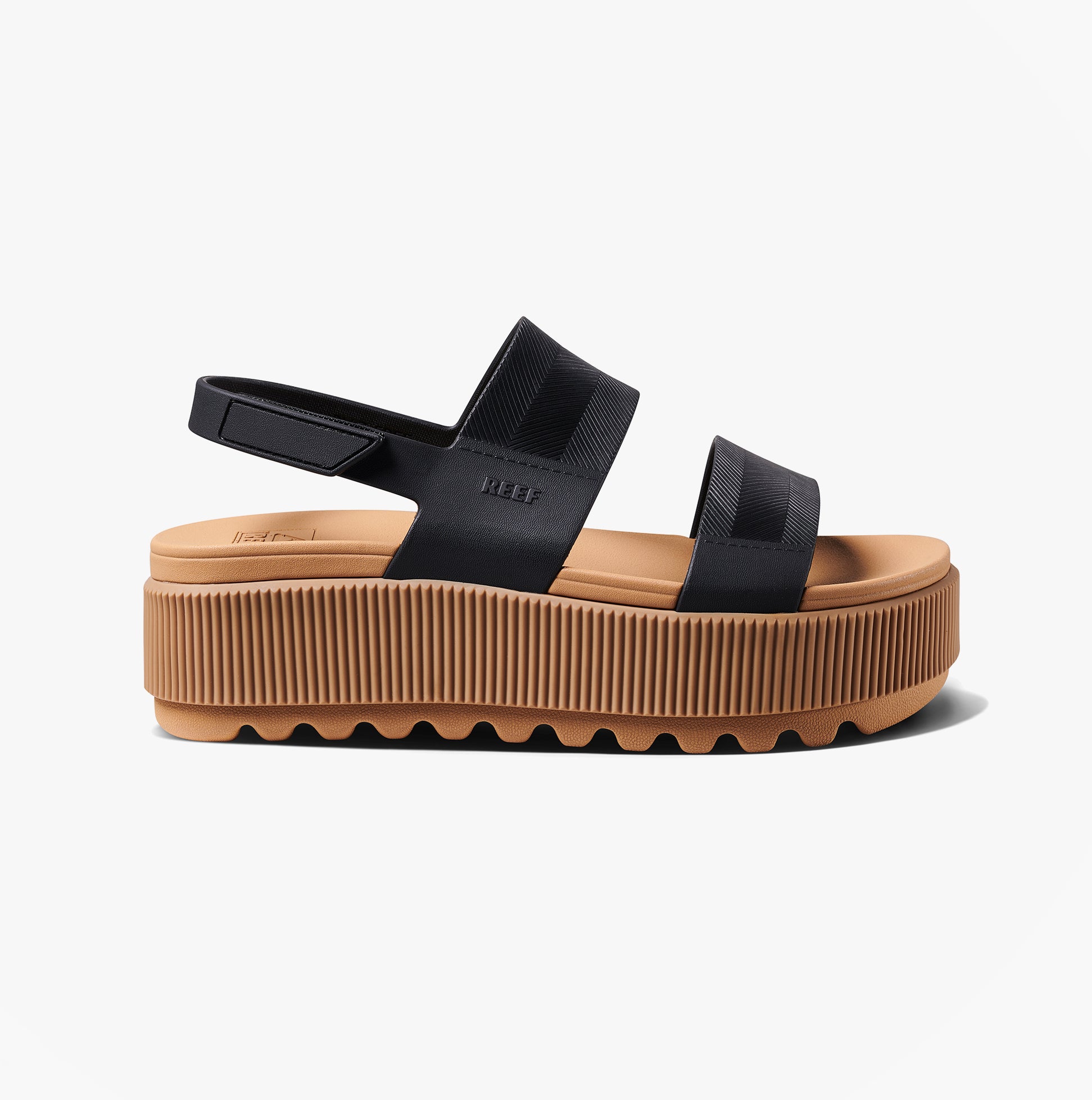 Reef WATER VISTA HIGHER Womens Sandals Black/Tan