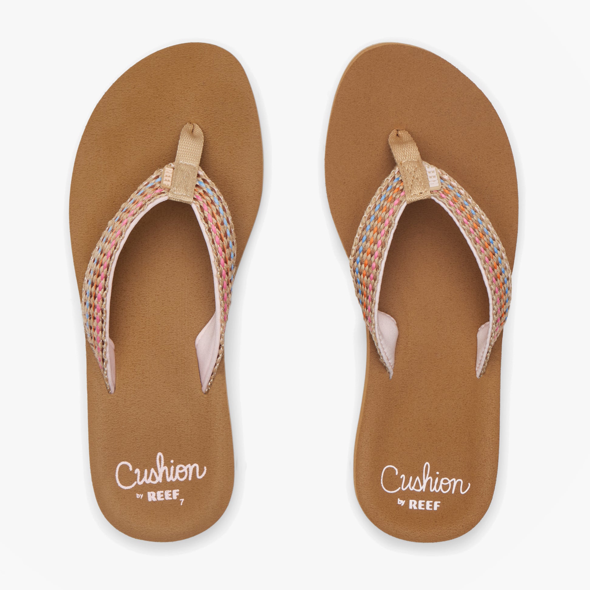 Reef BAJA ELANA Womens Toe-Post Sandals Brown/Pink