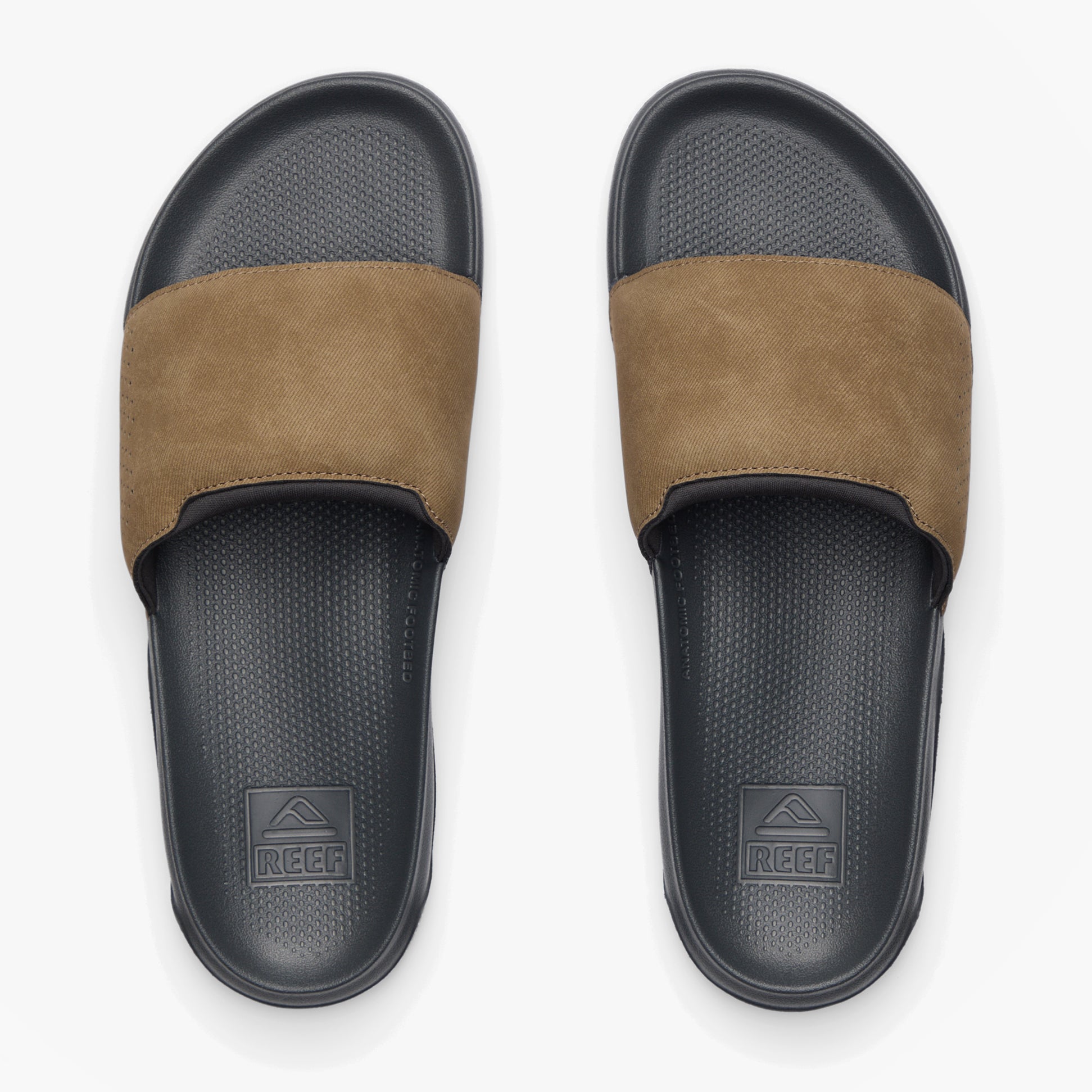 Reef TAILSLIDE Mens Sliders Grey/Tan
