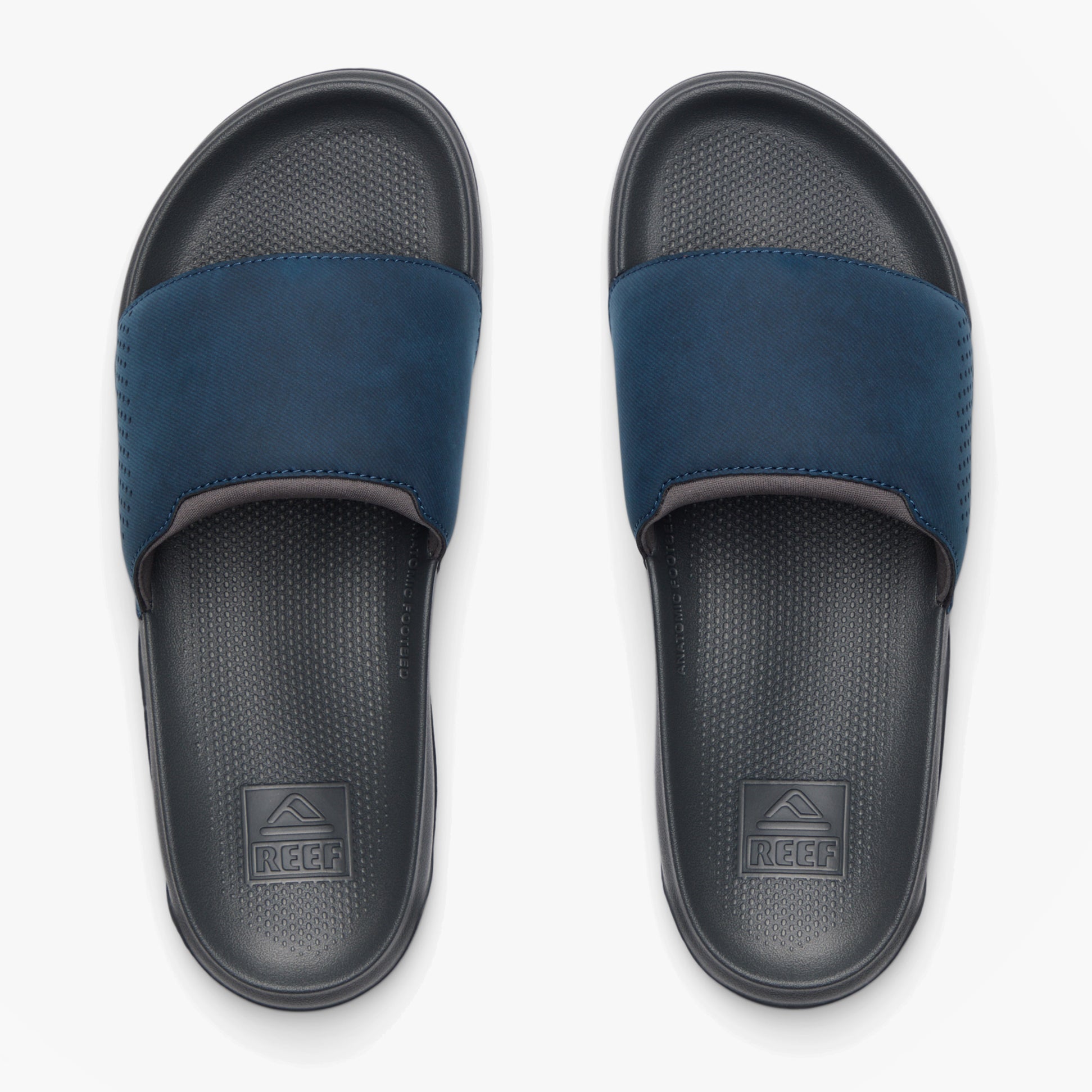 Reef TAILSLIDE Mens Sliders Grey/Navy