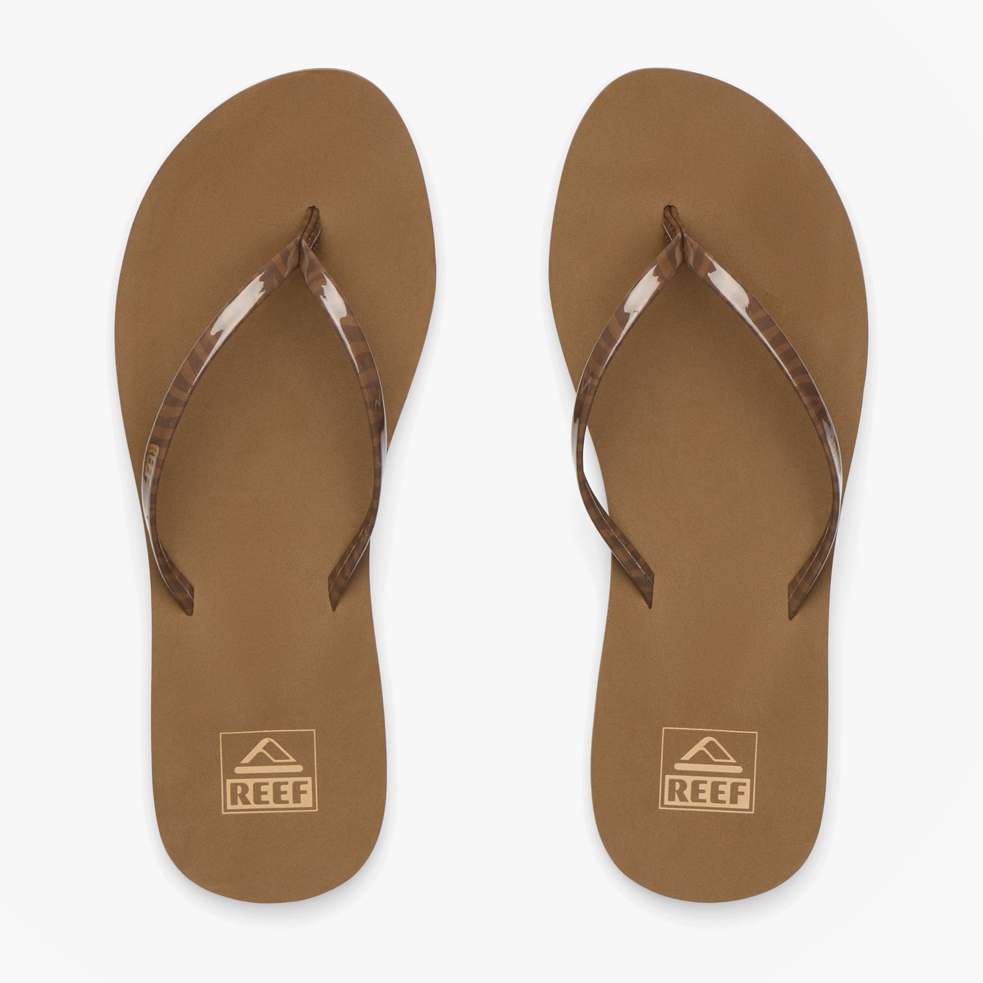 Reef BLISS NIGHTS Womens Toe-Post Sandals Chocolate Stripe