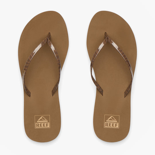 Reef BLISS NIGHTS Womens Toe-Post Sandals Chocolate Stripe