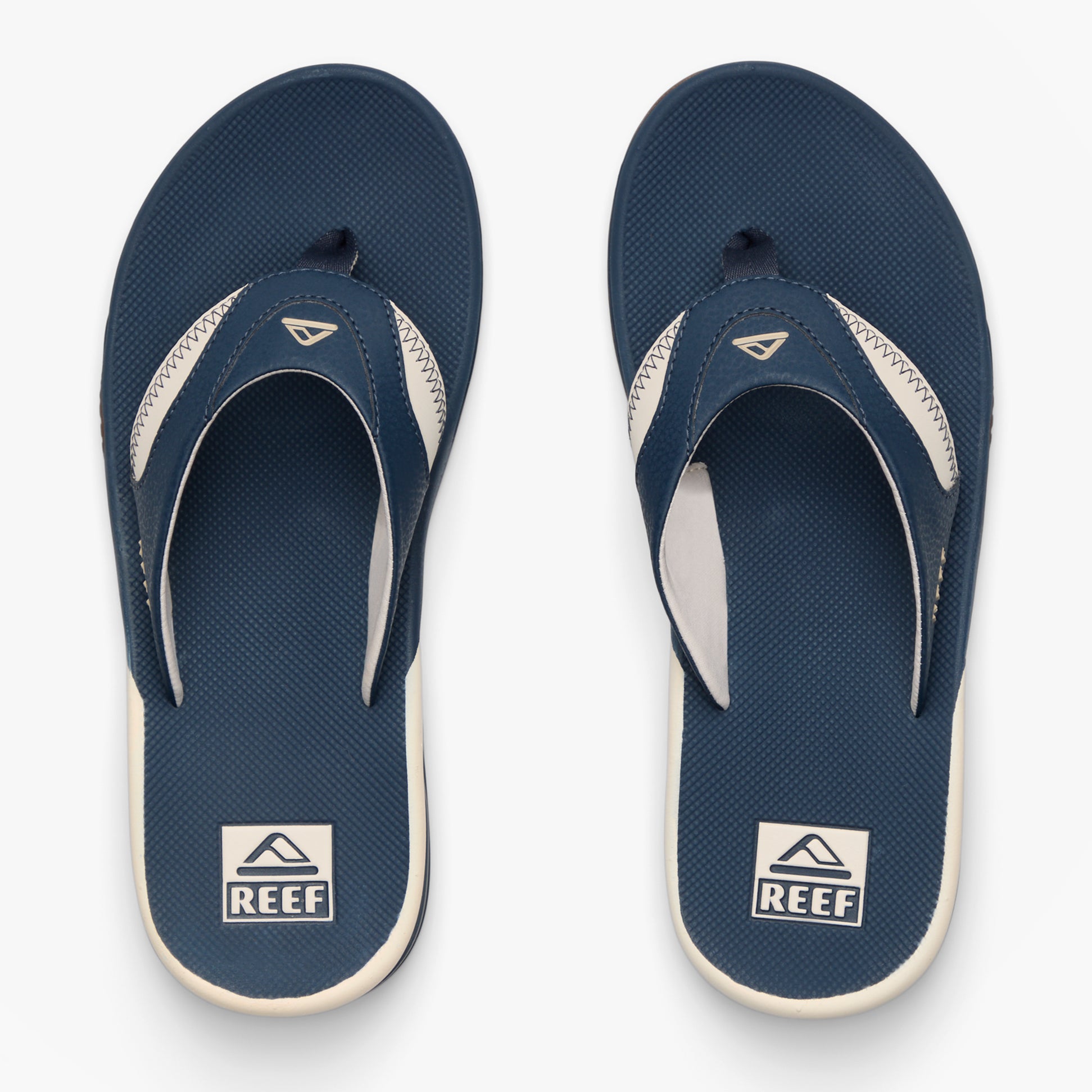 Reef FANNING Mens Toe-Post Sandals Navy/Oat