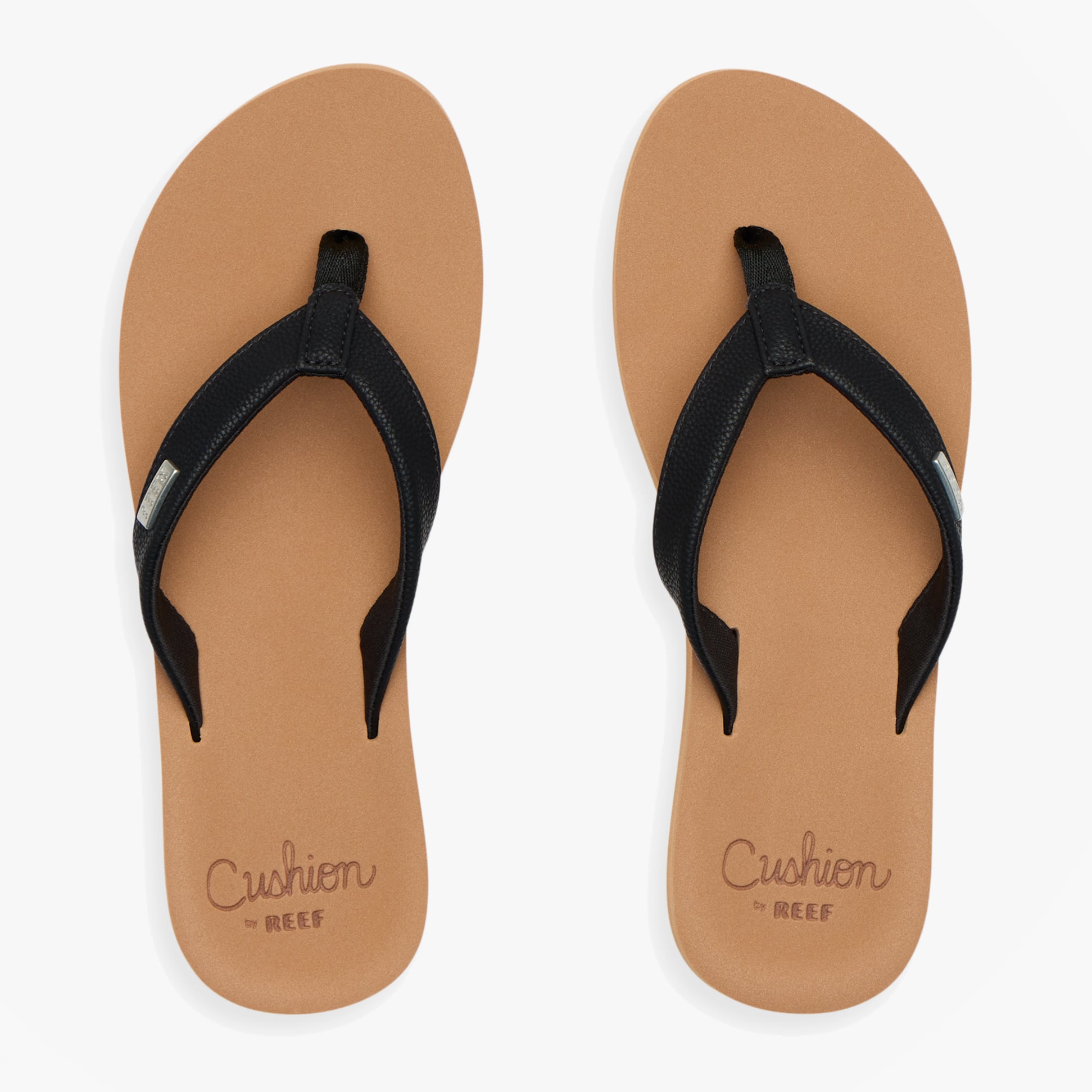 Reef BAJA SANDS Womens Toe-Post Sandals Black/Tan