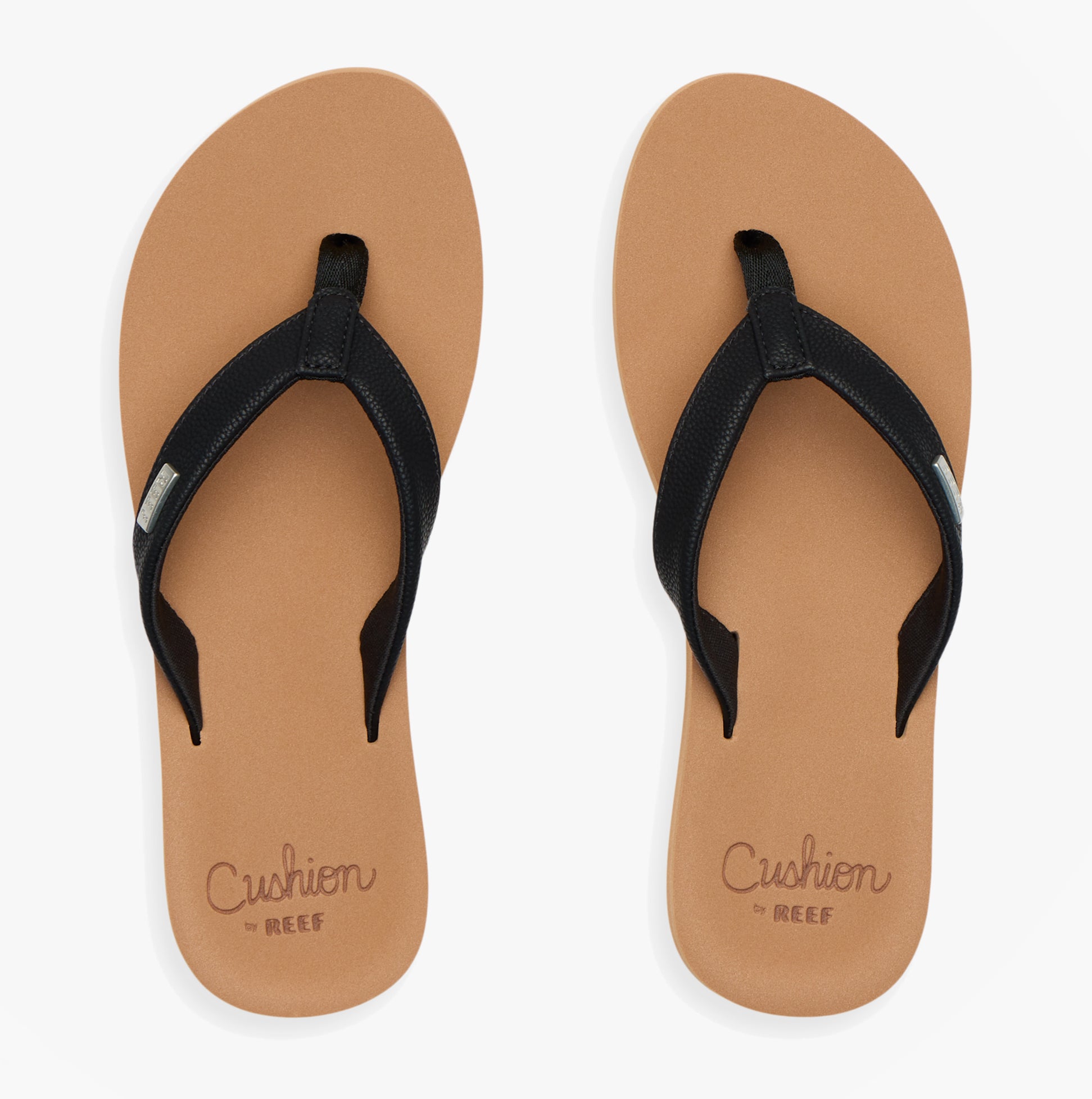 Reef BAJA SANDS Womens Toe-Post Sandals Black/Tan
