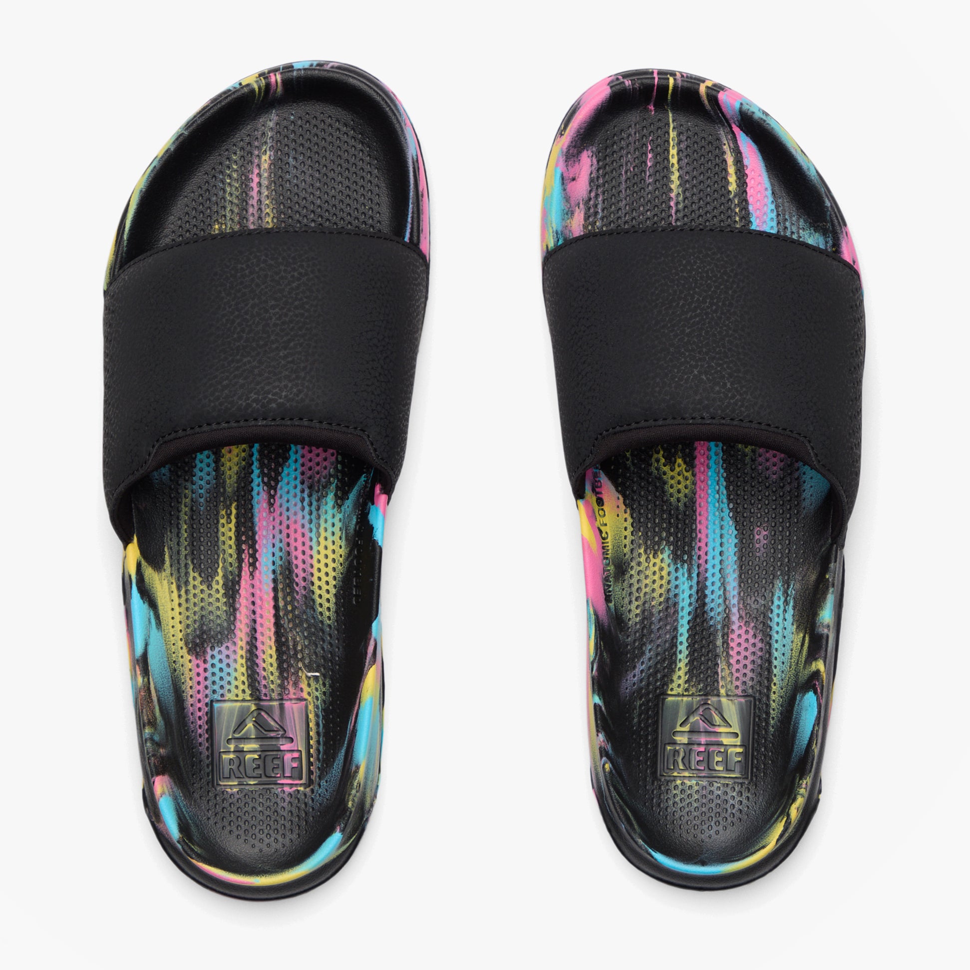 Reef TAILSLIDE Mens Sliders Candy Marble