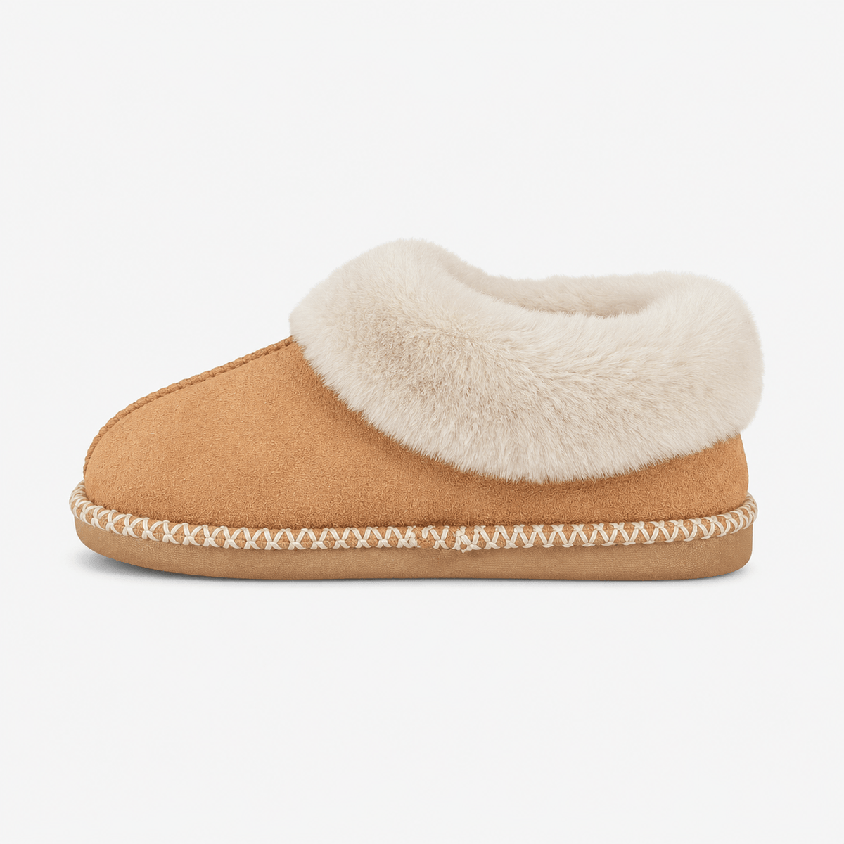 Jo & Joe ELMSLEY Womens Moccasin Slippers Cognac