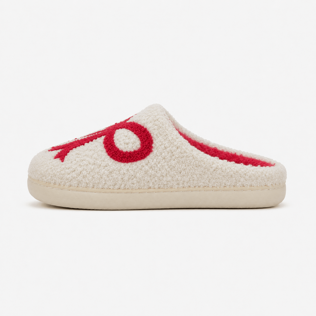 Jo & Joe BOW Womens Mule Slippers Cream