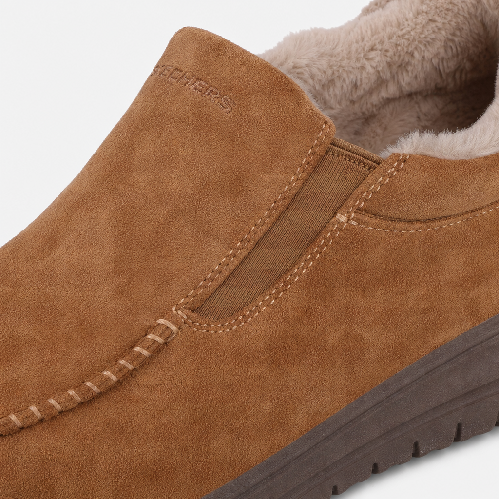 Skechers MURETTE - SCOFIELD Mens Full Slippers Chestnut