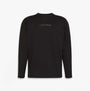 Calvin Klein LS TEE JOGGER SET Mens Multicoloured front view long sleeve shirt in black with logo.