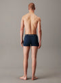 Calvin Klein COTTON STRETCH Mens 3 Pack Trunks Multicoloured, rear view showing the trunks and waistband.