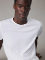 Calvin Klein CREW NECK 3 Pack Mens Cotton T-Shirts White front view on model showcasing soft fabric and fit.