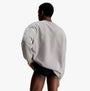Calvin Klein FUTURE SHIFT Mens Sweatshirt Satelite back view, lightweight cotton with crew neckline and drop shoulder design.