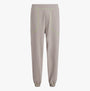Calvin Klein FUTURE SHIFT Mens Lounge Joggers Satelite front view showcasing lightweight cotton material and elasticated cuffs.