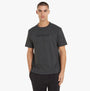 Calvin Klein INTENSE POWER Mens Crew Neck Grey front view showing logo print on chest with short sleeves.
