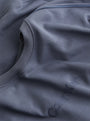 Calvin Klein COTTON FLEECE Mens Sweatshirt Turbulence / Ink, detail view showcasing fabric texture and logo.