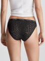 Calvin Klein LACE 3 Pack Bikini Womens Multicoloured back view showing the classic low-rise design and elastic waistband.