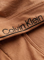 Calvin Klein Womens Bralette Sandalwood detail view of fabric and logo