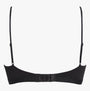Calvin Klein UNLINED BRALETTE Womens Black Sunny Lime back view featuring adjustable straps and hook closure.