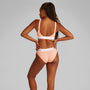 Calvin Klein ICON COTTON Womens Lift Bralette Melon Frenzy back view showcasing adjustable straps and branded underband.