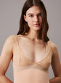 Calvin Klein SCULPT LACE LOUNGE Full Slip Nightdress Womens Subtle Bloom front view showing elegant lace details and soft fabric.