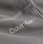 Calvin Klein JOGGER PA7 Womens Joggers Charcoal Gray detail view of fabric and logo stitching.
