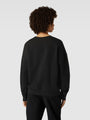Calvin Klein CK96 Womens Lounge Sweatshirt Black back view featuring a relaxed fit and crew neckline.
