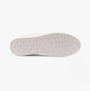 Calvin Klein CLASSIC CUPSOLE ICON Mens Trainers Bright White/Green Palm bottom view, showcasing the rubber sole design.