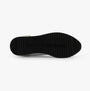 Calvin Klein RETRO RUNNER ICONIC Mens Trainers B White/ Ck Black/ Green Palm bottom view showcasing sole design.