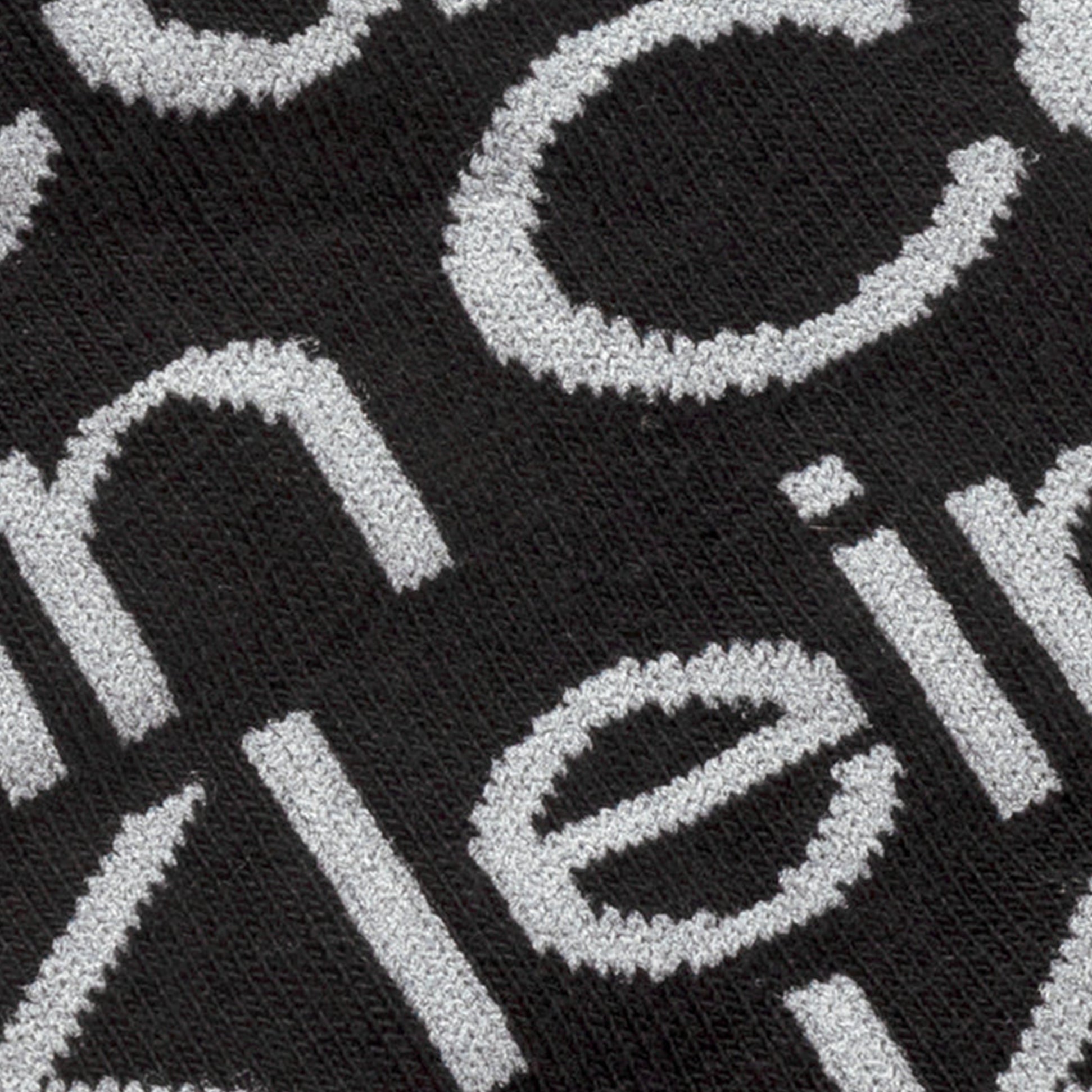 Calvin Klein 2 Pack Mens Ankle Signiture Socks Black detail view showing fabric texture and logo.