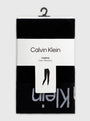 Calvin Klein LOGO Waist Leggings Black packaged view with logo detail on waistband and product description.