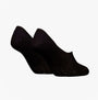 Calvin Klein 2 Pack Footie Mid Cut Womens Socks Black side view showcasing the sleek design and soft material.