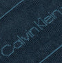 Calvin Klein 3 Pack Giftboxed Classic Mens Crew Socks Navy/Grey close-up detail view showing fabric texture and logo.